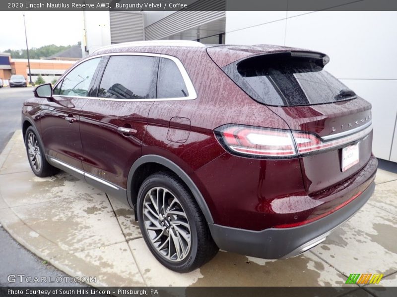 Burgundy Velvet / Coffee 2020 Lincoln Nautilus Reserve AWD