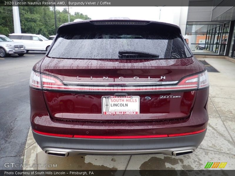 Burgundy Velvet / Coffee 2020 Lincoln Nautilus Reserve AWD