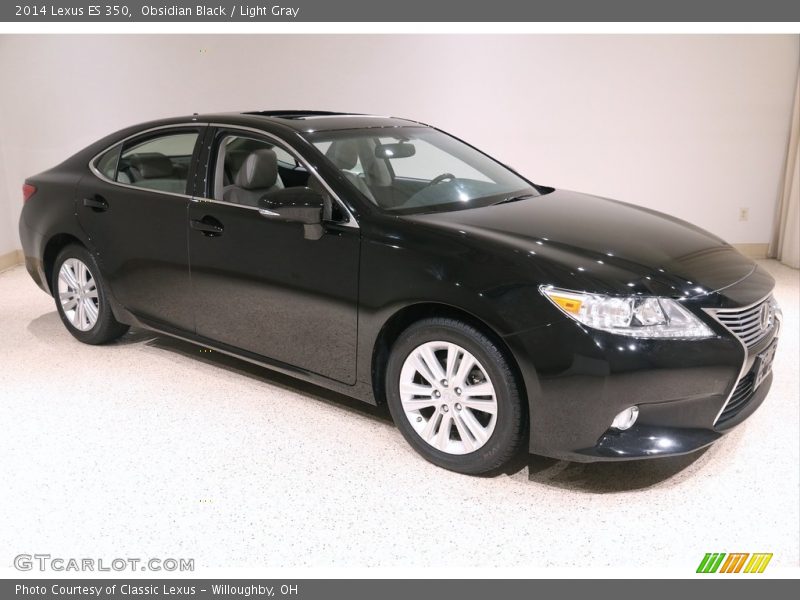 Obsidian Black / Light Gray 2014 Lexus ES 350