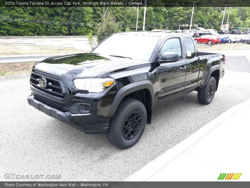 Midnight Black Metallic / Cement 2020 Toyota Tacoma SX Access Cab 4x4