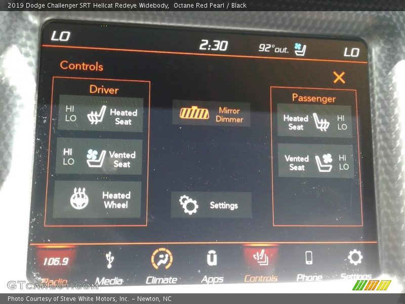 Octane Red Pearl / Black 2019 Dodge Challenger SRT Hellcat Redeye Widebody
