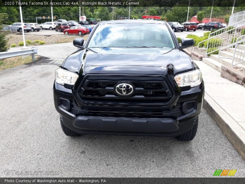 Midnight Black Metallic / Cement 2020 Toyota Tacoma SX Access Cab 4x4
