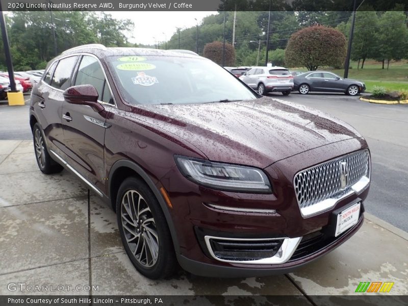 Burgundy Velvet / Coffee 2020 Lincoln Nautilus Reserve AWD