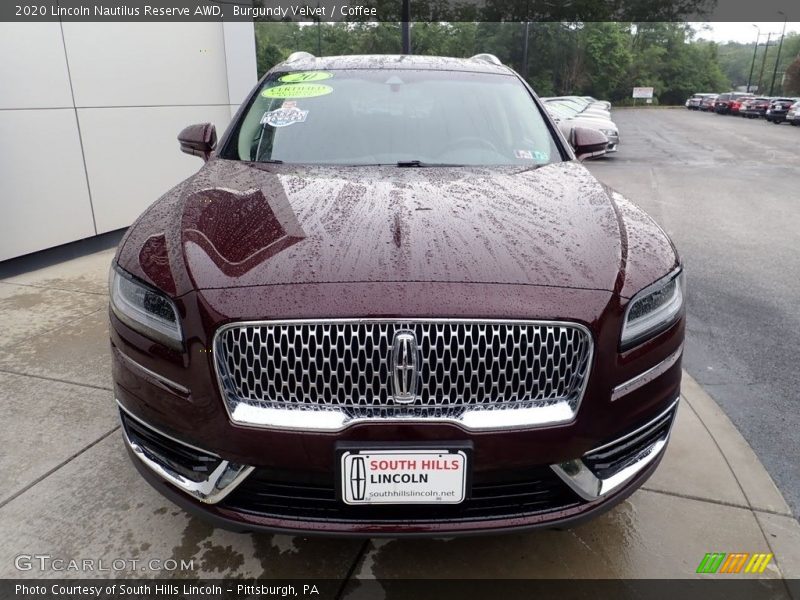 Burgundy Velvet / Coffee 2020 Lincoln Nautilus Reserve AWD