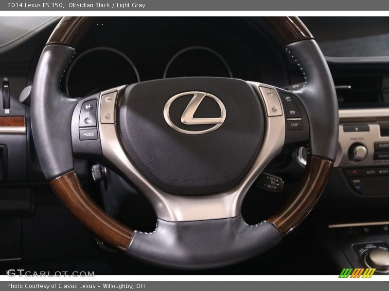 Obsidian Black / Light Gray 2014 Lexus ES 350