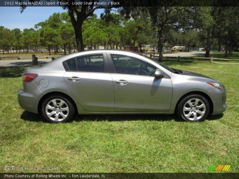 Liquid Silver Metallic / Black 2012 Mazda MAZDA3 i Sport 4 Door