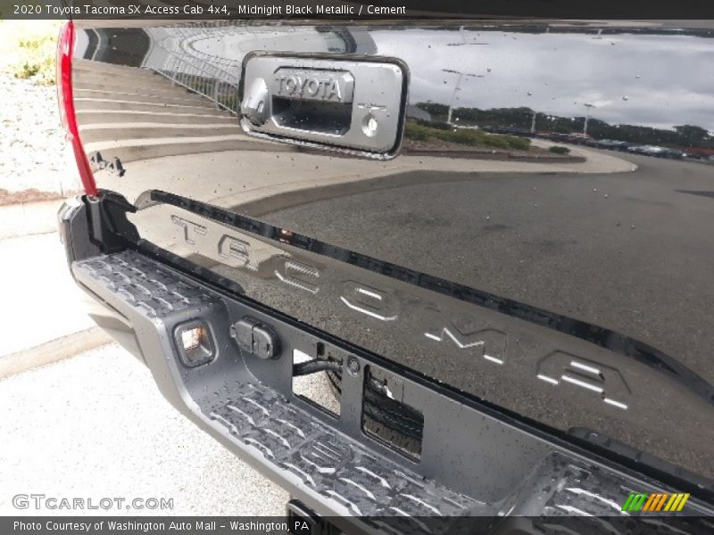 Midnight Black Metallic / Cement 2020 Toyota Tacoma SX Access Cab 4x4