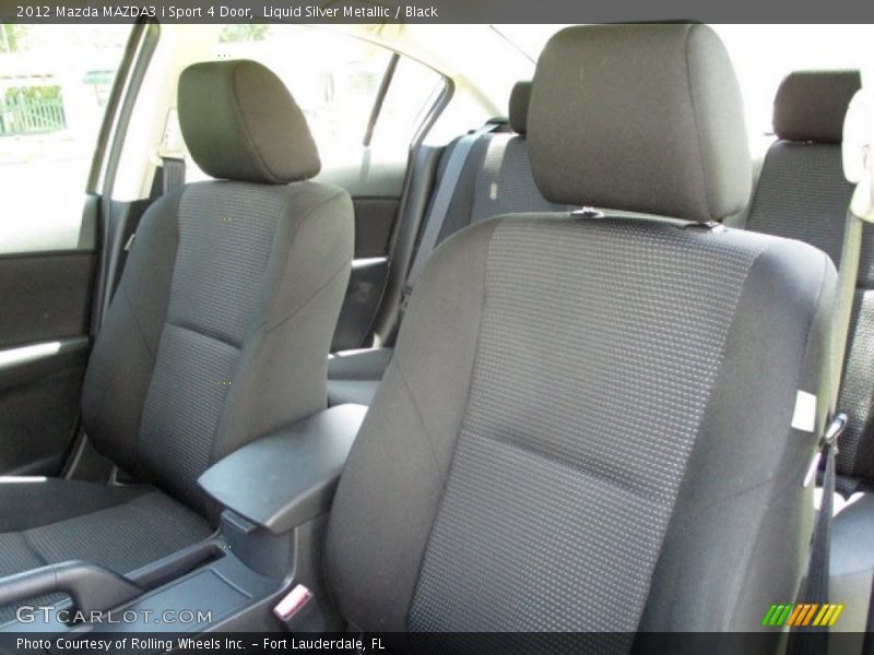 Liquid Silver Metallic / Black 2012 Mazda MAZDA3 i Sport 4 Door
