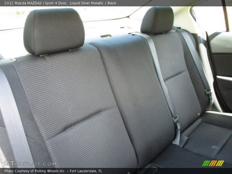 Liquid Silver Metallic / Black 2012 Mazda MAZDA3 i Sport 4 Door