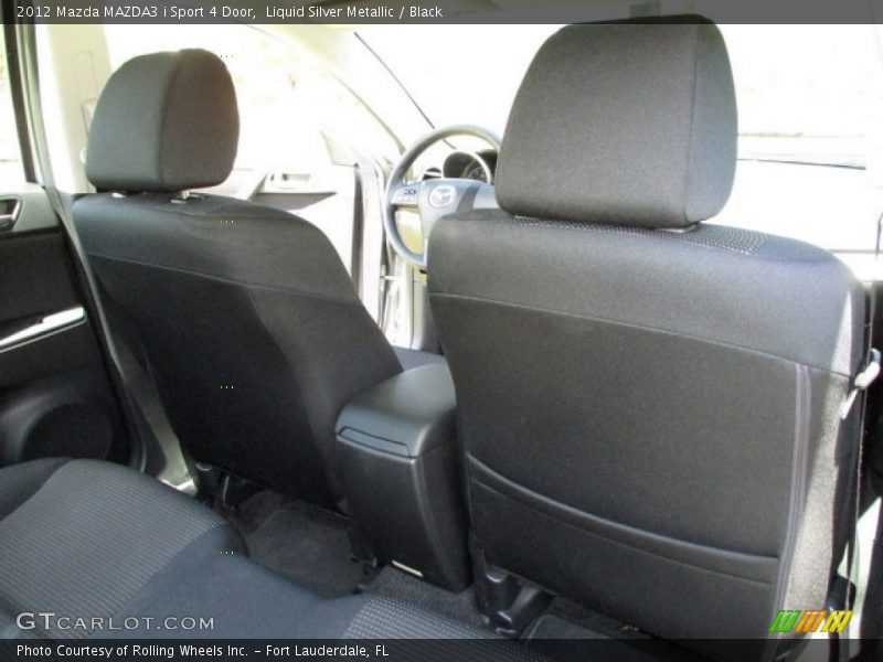 Liquid Silver Metallic / Black 2012 Mazda MAZDA3 i Sport 4 Door