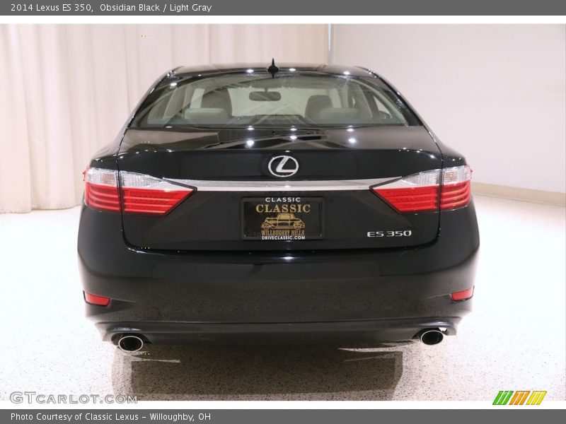 Obsidian Black / Light Gray 2014 Lexus ES 350