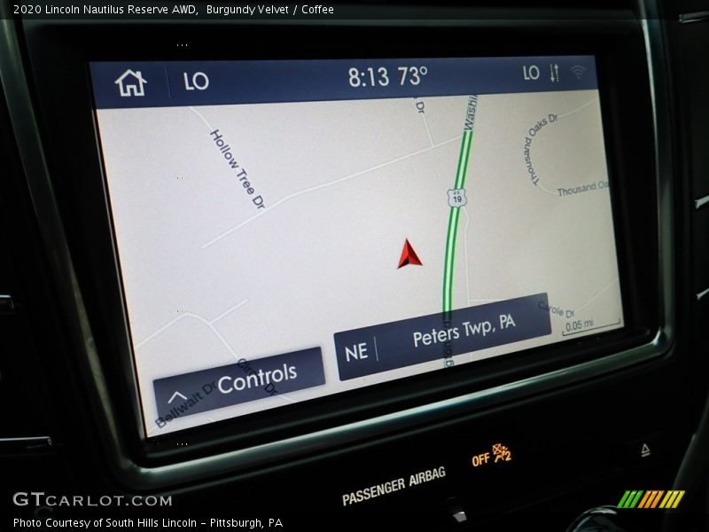 Navigation of 2020 Nautilus Reserve AWD