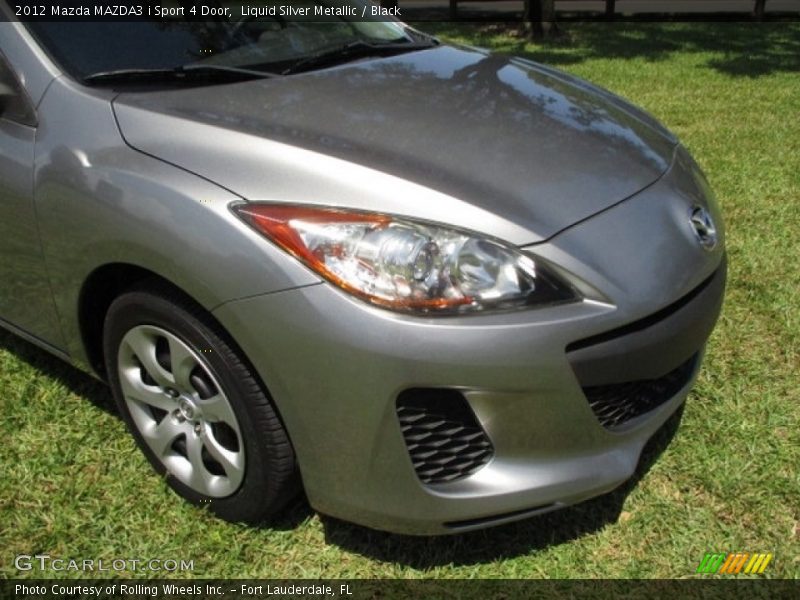 Liquid Silver Metallic / Black 2012 Mazda MAZDA3 i Sport 4 Door