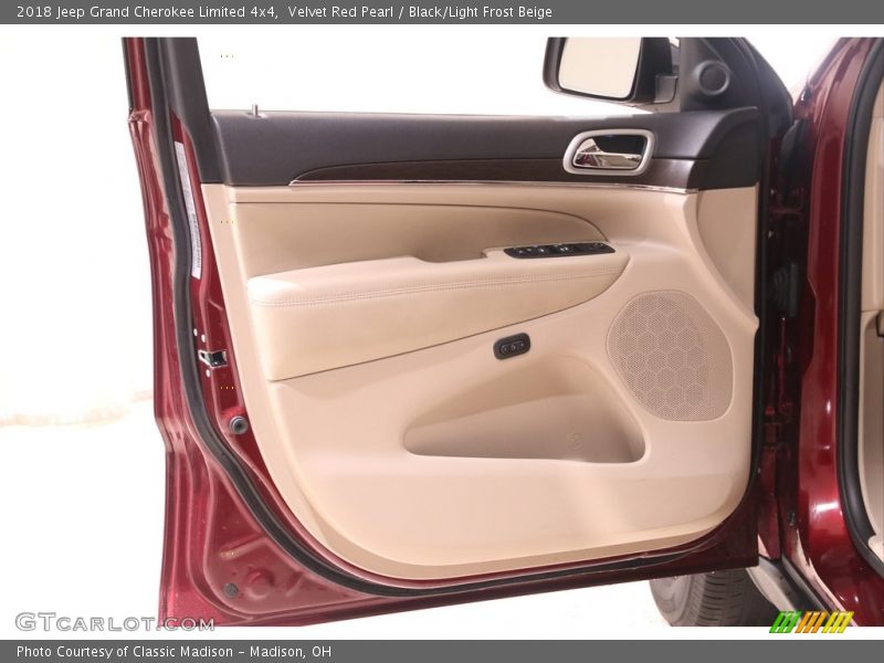 Velvet Red Pearl / Black/Light Frost Beige 2018 Jeep Grand Cherokee Limited 4x4