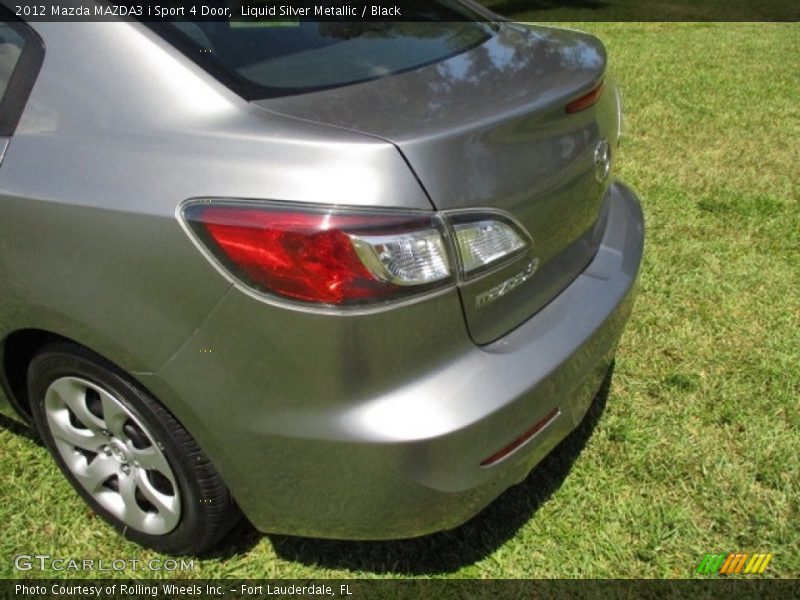Liquid Silver Metallic / Black 2012 Mazda MAZDA3 i Sport 4 Door