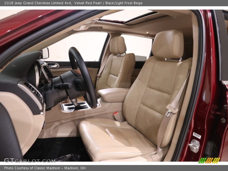 Velvet Red Pearl / Black/Light Frost Beige 2018 Jeep Grand Cherokee Limited 4x4