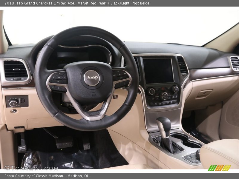 Velvet Red Pearl / Black/Light Frost Beige 2018 Jeep Grand Cherokee Limited 4x4