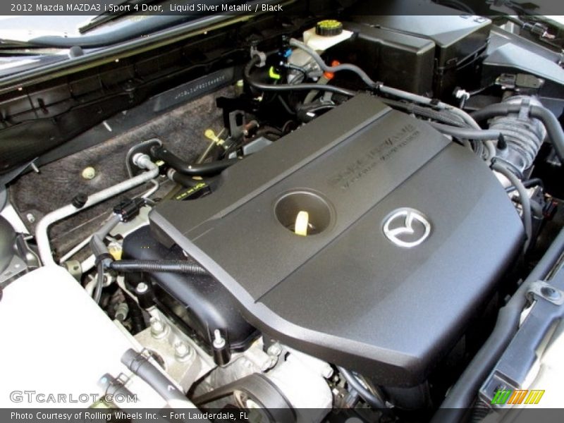 Liquid Silver Metallic / Black 2012 Mazda MAZDA3 i Sport 4 Door