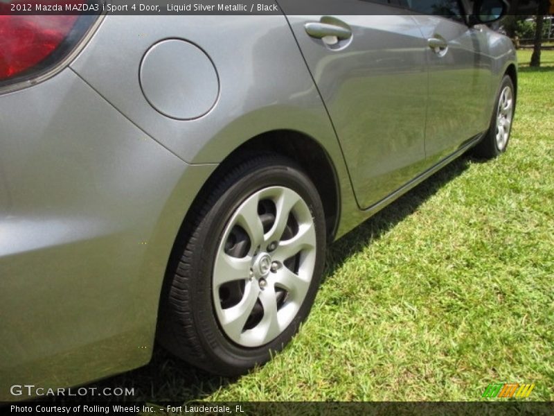 Liquid Silver Metallic / Black 2012 Mazda MAZDA3 i Sport 4 Door