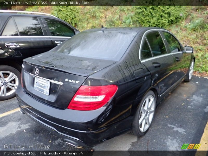 Black / Black 2014 Mercedes-Benz C 300 4Matic Sport