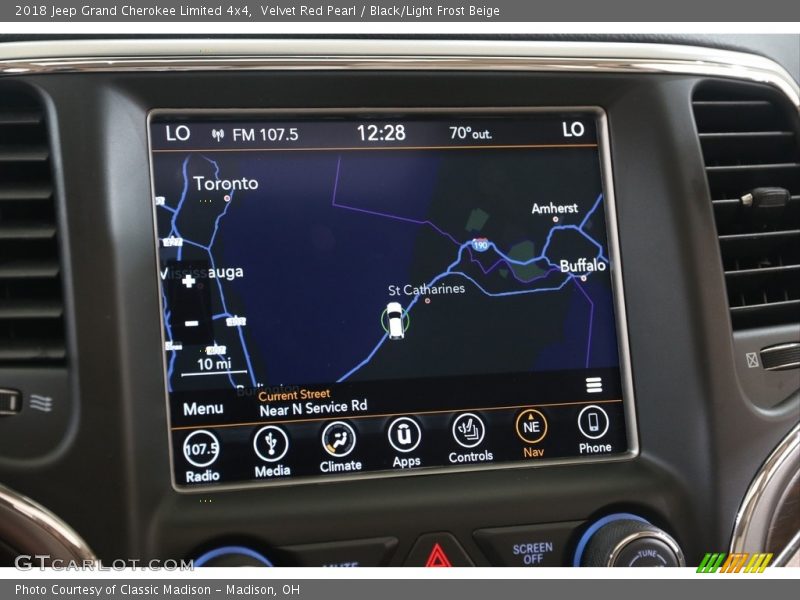 Velvet Red Pearl / Black/Light Frost Beige 2018 Jeep Grand Cherokee Limited 4x4