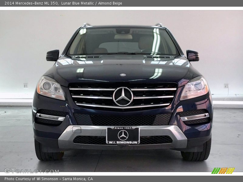 Lunar Blue Metallic / Almond Beige 2014 Mercedes-Benz ML 350