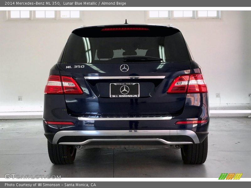 Lunar Blue Metallic / Almond Beige 2014 Mercedes-Benz ML 350
