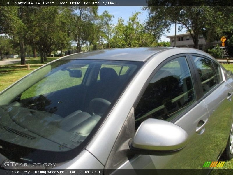 Liquid Silver Metallic / Black 2012 Mazda MAZDA3 i Sport 4 Door