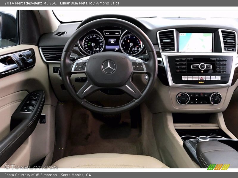 Lunar Blue Metallic / Almond Beige 2014 Mercedes-Benz ML 350