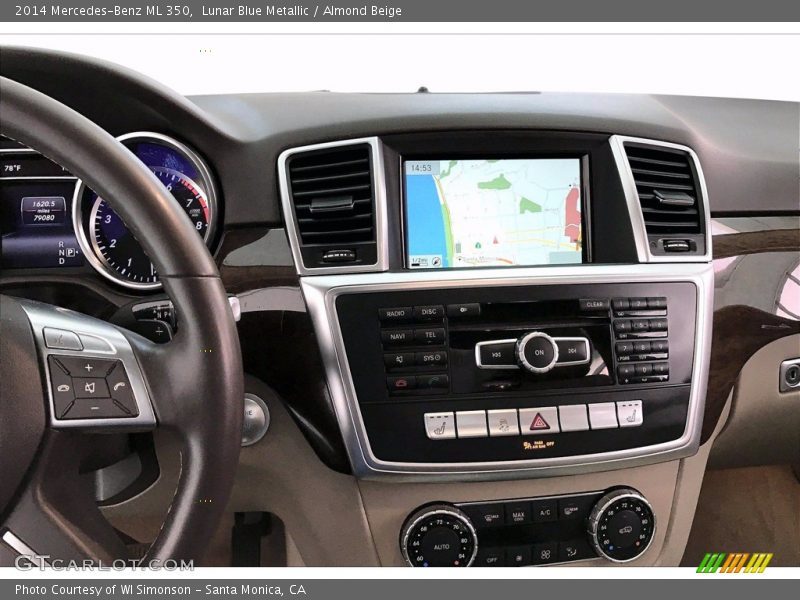 Lunar Blue Metallic / Almond Beige 2014 Mercedes-Benz ML 350