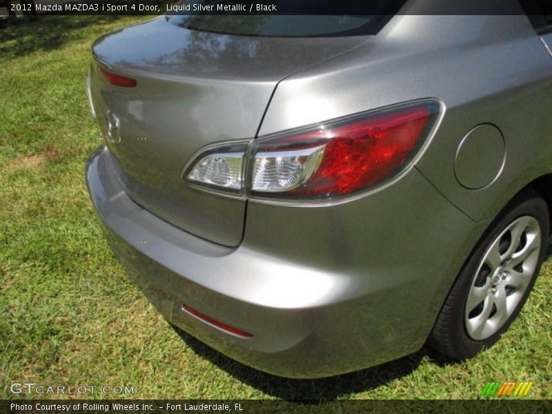 Liquid Silver Metallic / Black 2012 Mazda MAZDA3 i Sport 4 Door