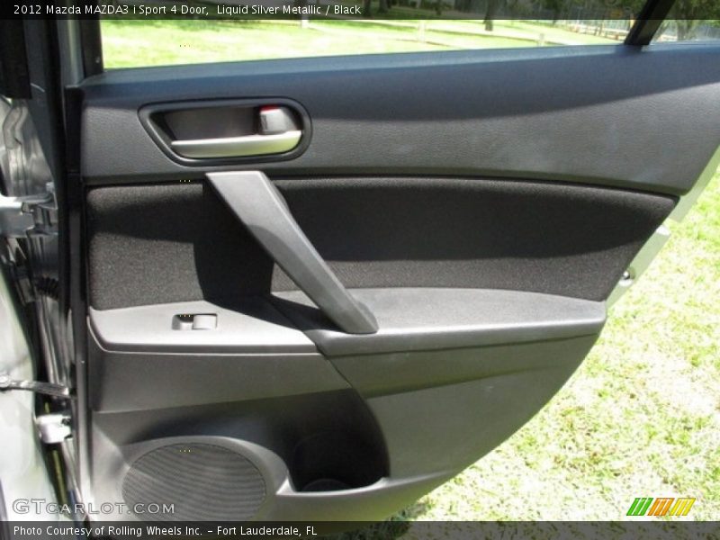 Liquid Silver Metallic / Black 2012 Mazda MAZDA3 i Sport 4 Door