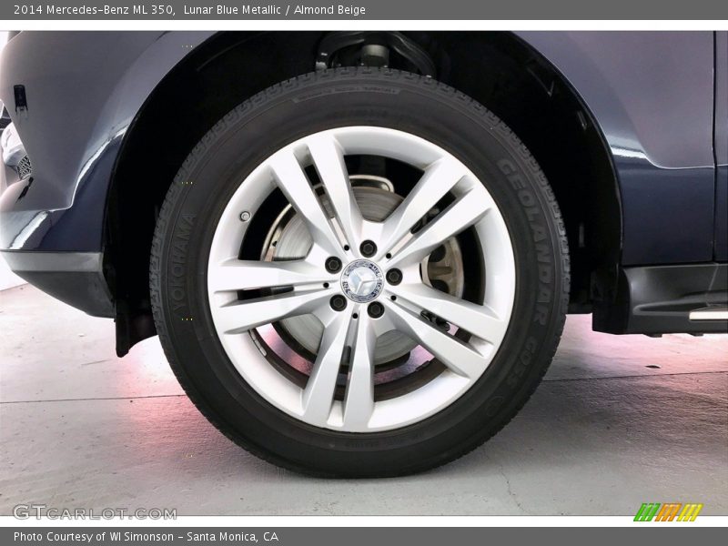 Lunar Blue Metallic / Almond Beige 2014 Mercedes-Benz ML 350