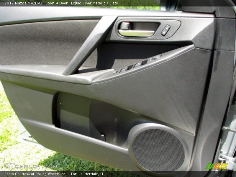 Liquid Silver Metallic / Black 2012 Mazda MAZDA3 i Sport 4 Door