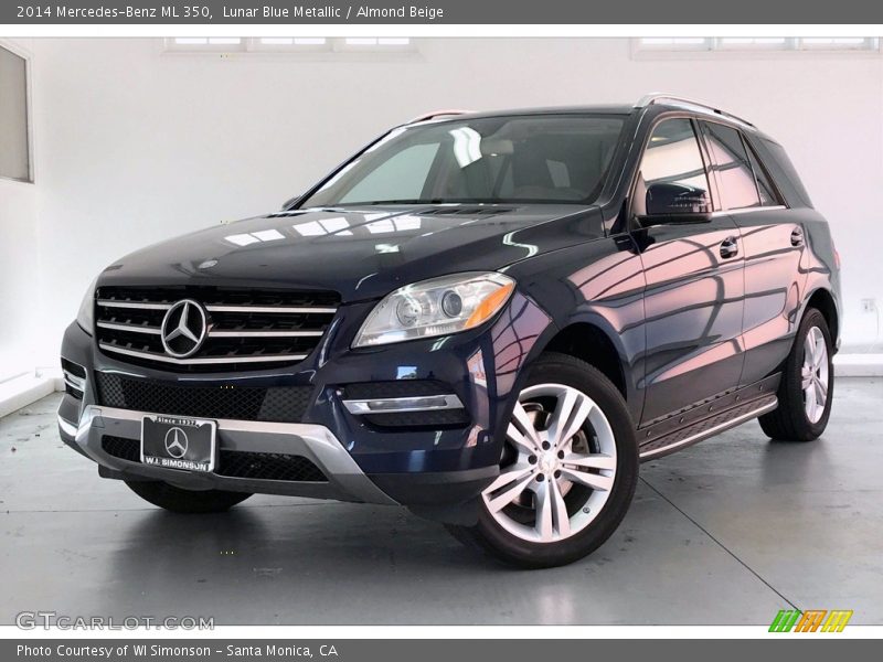 Lunar Blue Metallic / Almond Beige 2014 Mercedes-Benz ML 350