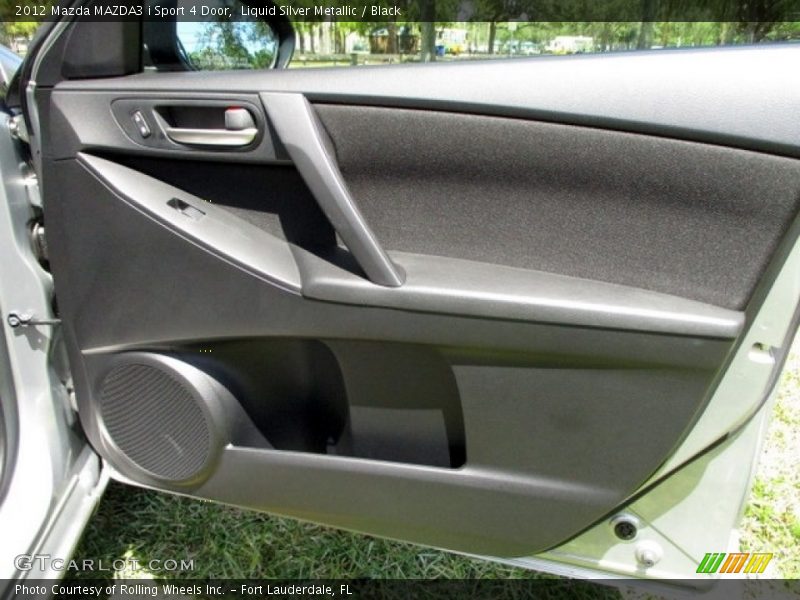 Liquid Silver Metallic / Black 2012 Mazda MAZDA3 i Sport 4 Door