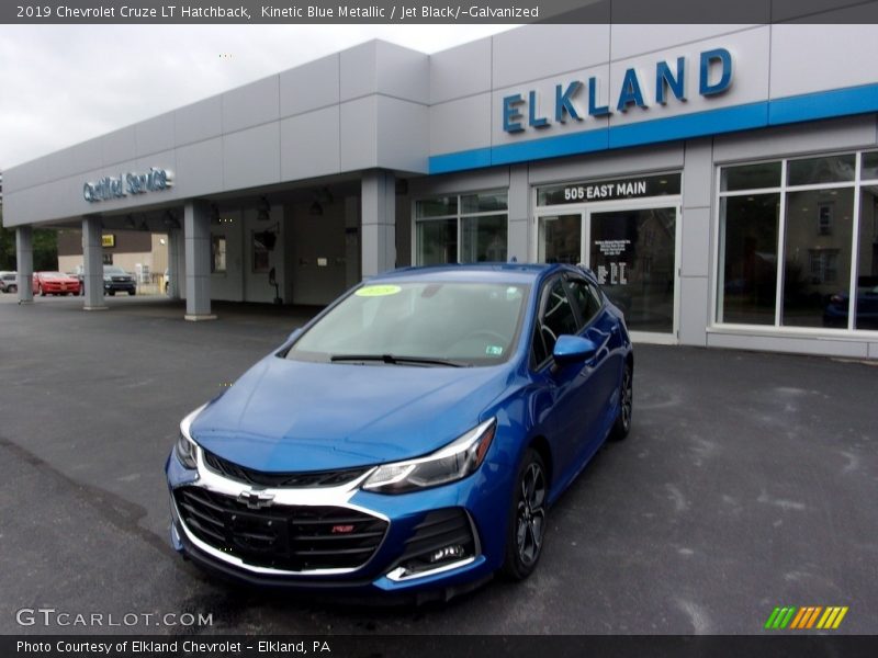 Kinetic Blue Metallic / Jet Black/­Galvanized 2019 Chevrolet Cruze LT Hatchback