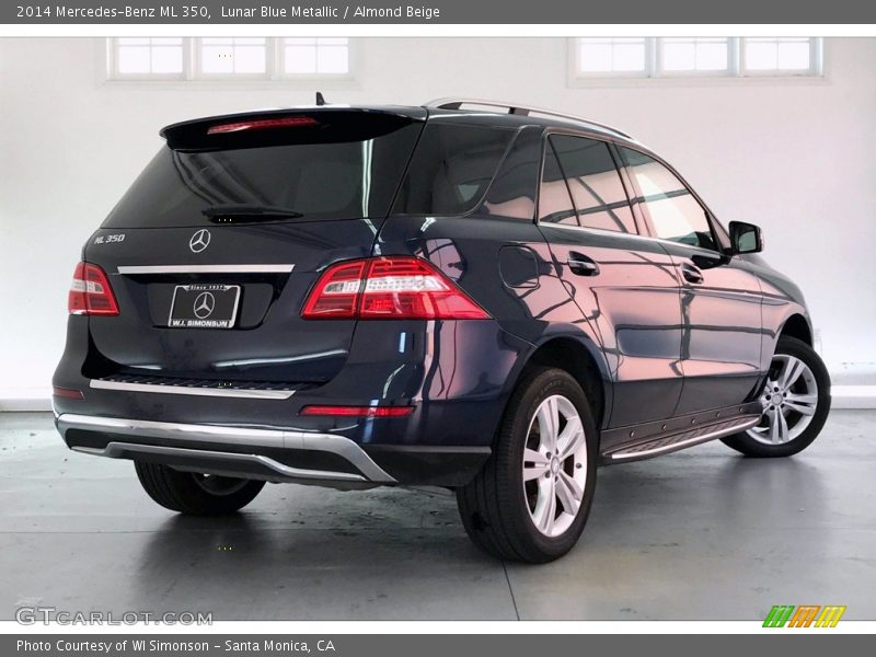 Lunar Blue Metallic / Almond Beige 2014 Mercedes-Benz ML 350