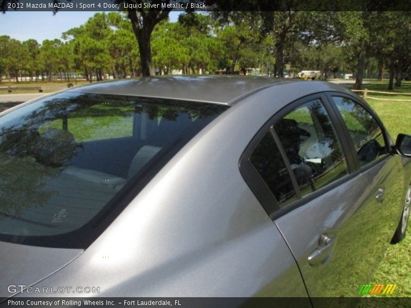 Liquid Silver Metallic / Black 2012 Mazda MAZDA3 i Sport 4 Door