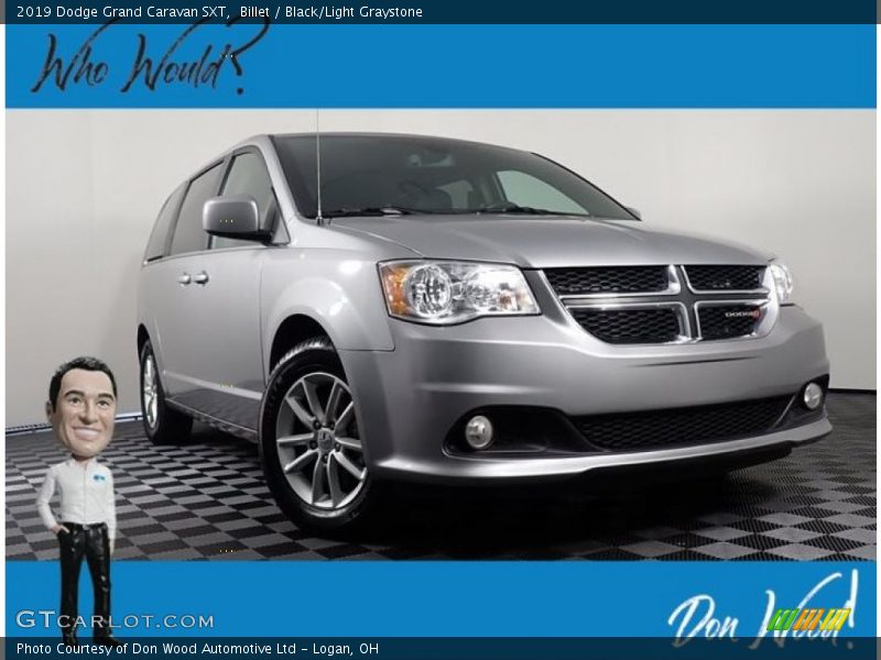 Billet / Black/Light Graystone 2019 Dodge Grand Caravan SXT