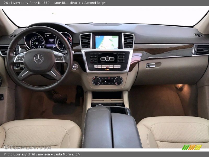 Lunar Blue Metallic / Almond Beige 2014 Mercedes-Benz ML 350