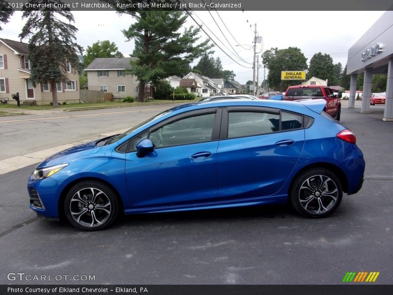 Kinetic Blue Metallic / Jet Black/­Galvanized 2019 Chevrolet Cruze LT Hatchback