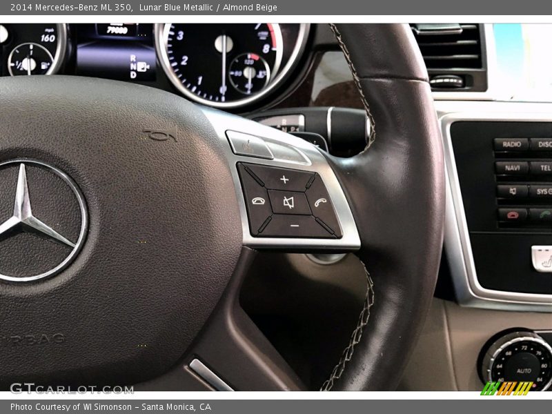 Lunar Blue Metallic / Almond Beige 2014 Mercedes-Benz ML 350