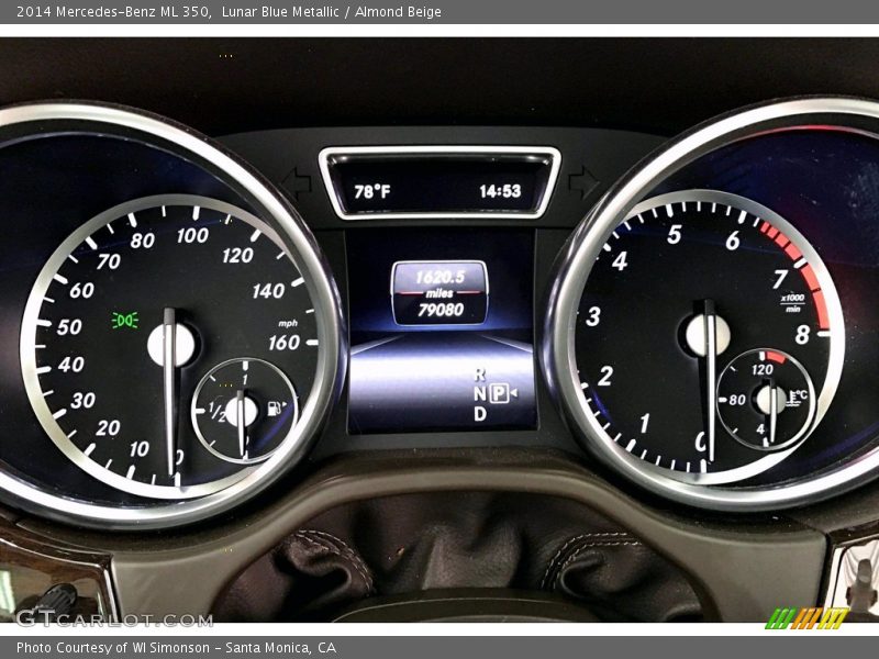 Lunar Blue Metallic / Almond Beige 2014 Mercedes-Benz ML 350