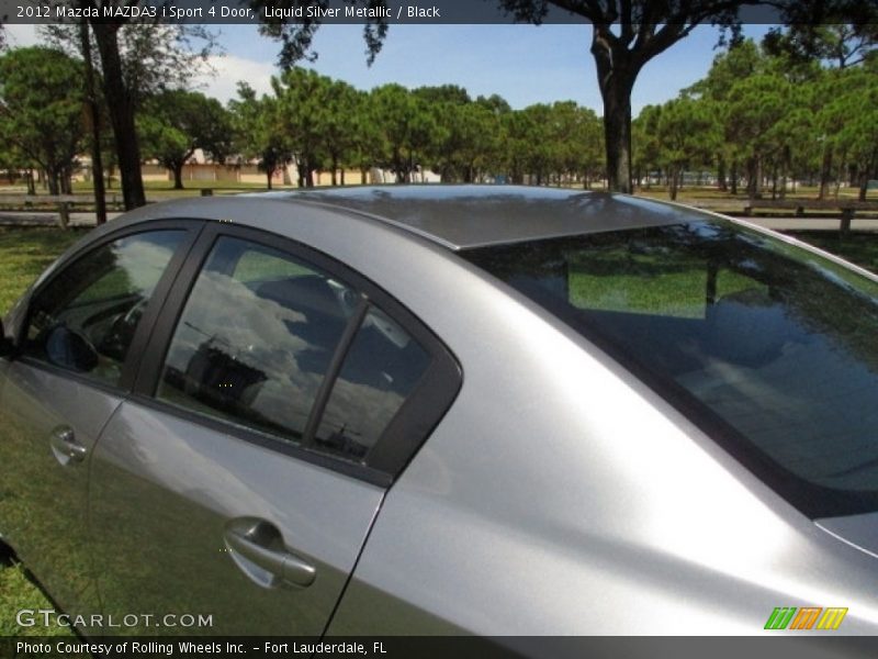 Liquid Silver Metallic / Black 2012 Mazda MAZDA3 i Sport 4 Door