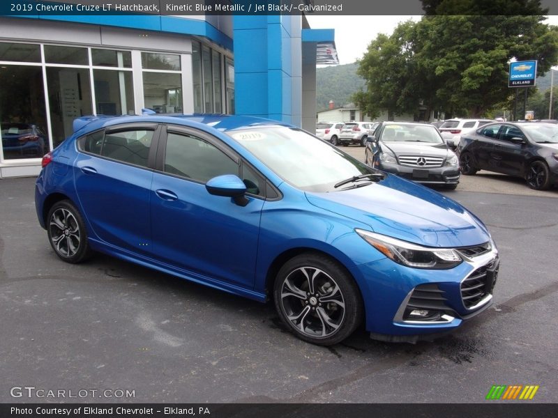 Kinetic Blue Metallic / Jet Black/­Galvanized 2019 Chevrolet Cruze LT Hatchback