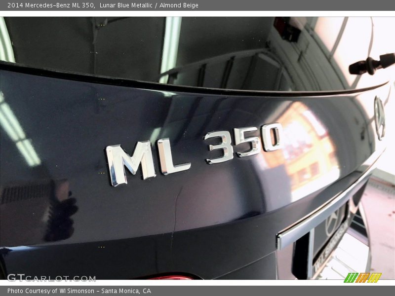 Lunar Blue Metallic / Almond Beige 2014 Mercedes-Benz ML 350