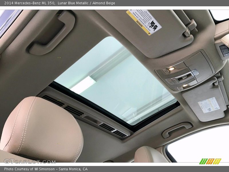 Lunar Blue Metallic / Almond Beige 2014 Mercedes-Benz ML 350