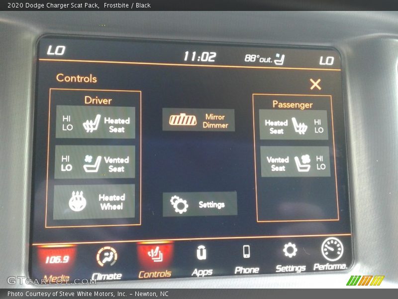 Frostbite / Black 2020 Dodge Charger Scat Pack