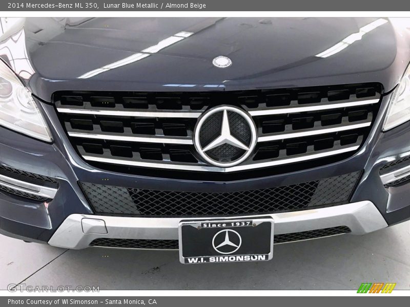 Lunar Blue Metallic / Almond Beige 2014 Mercedes-Benz ML 350